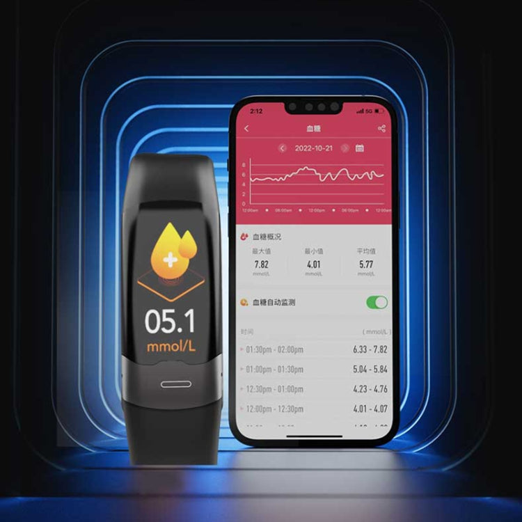 Il braccialetto intelligente con schermo TFT HD da 1,14 pollici SPOVAN H02 Pro supporta il monitoraggio della frequenza cardiaca/monitoraggio della glicemia