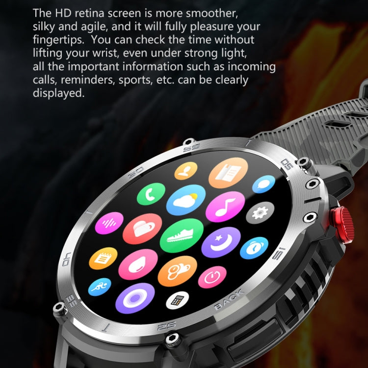 Smartwatch Bluetooth con schermo rotondo da 1,6 pollici C22, supporto per il monitoraggio della salute e 24 modalità sportive