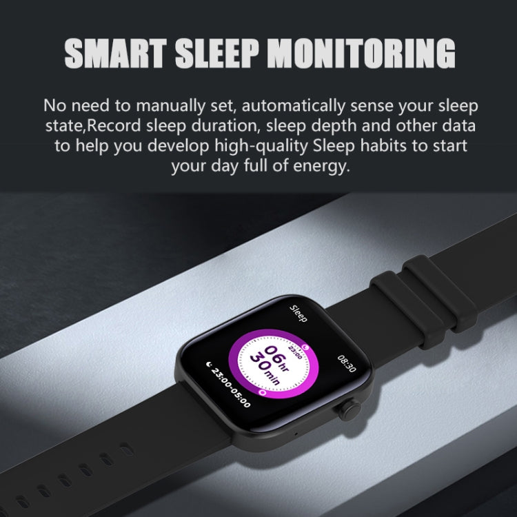 P43 Smart Watch Bluetooth con schermo TFT da 1,8 pollici, supporto per monitoraggio della frequenza cardiaca e oltre 100 modalità sportive