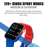 P43 Smart Watch Bluetooth con schermo TFT da 1,8 pollici, supporto per monitoraggio della frequenza cardiaca e oltre 100 modalità sportive