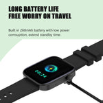 P43 Smart Watch Bluetooth con schermo TFT da 1,8 pollici, supporto per monitoraggio della frequenza cardiaca e oltre 100 modalità sportive