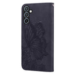 Custodia per telefono in pelle con vibrazione orizzontale in rilievo con farfalle effetto pelle retrò, For Samsung Galaxy A55 5G, For Samsung Galaxy A35 5G