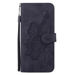 Custodia per telefono in pelle con vibrazione orizzontale in rilievo con farfalle effetto pelle retrò, For Samsung Galaxy A17 5G / A26 5G, For Samsung Galaxy A56 5G, For Samsung Galaxy A36 5G, For Samsung Galaxy A16 5G