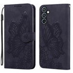 Custodia per telefono in pelle con vibrazione orizzontale in rilievo con farfalle effetto pelle retrò, For Samsung Galaxy A57 5G, For Samsung Galaxy A37 5G, For Galaxy A27 5G, For Samsung Galaxy A07 4G / A06 4G