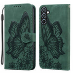 Custodia per telefono in pelle con vibrazione orizzontale in rilievo con farfalle effetto pelle retrò, For Samsung Galaxy A57 5G, For Samsung Galaxy A37 5G, For Galaxy A27 5G, For Samsung Galaxy A07 4G / A06 4G