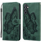 Custodia per telefono in pelle con vibrazione orizzontale in rilievo con farfalle effetto pelle retrò, For Samsung Galaxy A57 5G, For Samsung Galaxy A37 5G, For Galaxy A27 5G, For Samsung Galaxy A07 4G / A06 4G
