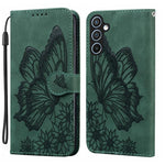 Custodia per telefono in pelle con vibrazione orizzontale in rilievo con farfalle effetto pelle retrò, For Samsung Galaxy A57 5G, For Samsung Galaxy A37 5G, For Galaxy A27 5G, For Samsung Galaxy A07 4G / A06 4G