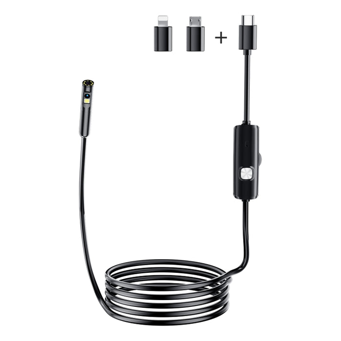 AN112 8 mm doppie lenti HD per endoscopio industriale supportano la connessione diretta del telefono cellulare, 1m Soft Tube, 2m Soft Tube, 3.5m Soft Tube, 5m Soft Tube, 10m Soft Tube