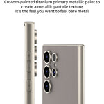 Custodia per telefono a copertura totale in pelle GKK Metal Paint Skin Feel, For Samsung Galaxy S24 Ultra 5G
