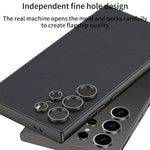 Custodia per telefono a copertura totale in pelle GKK Metal Paint Skin Feel, For Samsung Galaxy S24 Ultra 5G