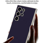 Custodia per telefono a copertura totale in pelle GKK Metal Paint Skin Feel, For Samsung Galaxy S24 Ultra 5G