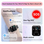 Smartwatch fitness GTS4 da 1,69 pollici, chiamata BT / frequenza cardiaca / pressione sanguigna / MET / temperatura corporea