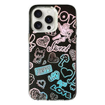 Custodia TPU PC con motivo per iPhone 15 Pro Max