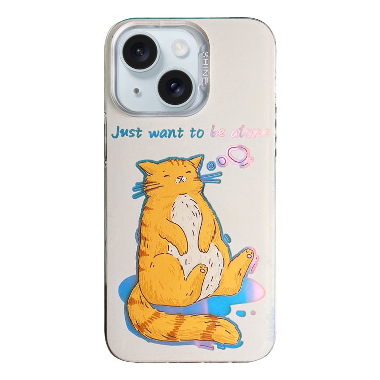 Custodia per telefono in TPU + PC con motivo colorato, For iPhone 15, For iPhone 14