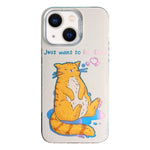 Custodia per telefono in TPU + PC con motivo colorato, For iPhone 15, For iPhone 14