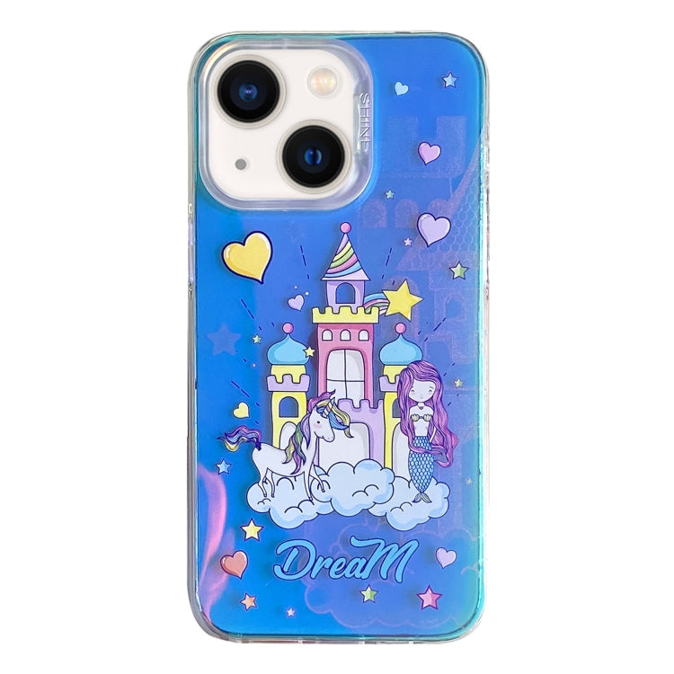 Custodia per telefono in TPU + PC con motivo colorato, For iPhone 15, For iPhone 14