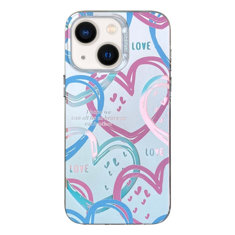 Custodia per telefono in TPU + PC con motivo colorato, For iPhone 13, For iPhone 12