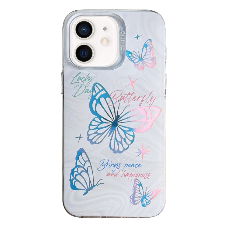 Custodia per telefono in TPU + PC con motivo colorato, For iPhone 13, For iPhone 12