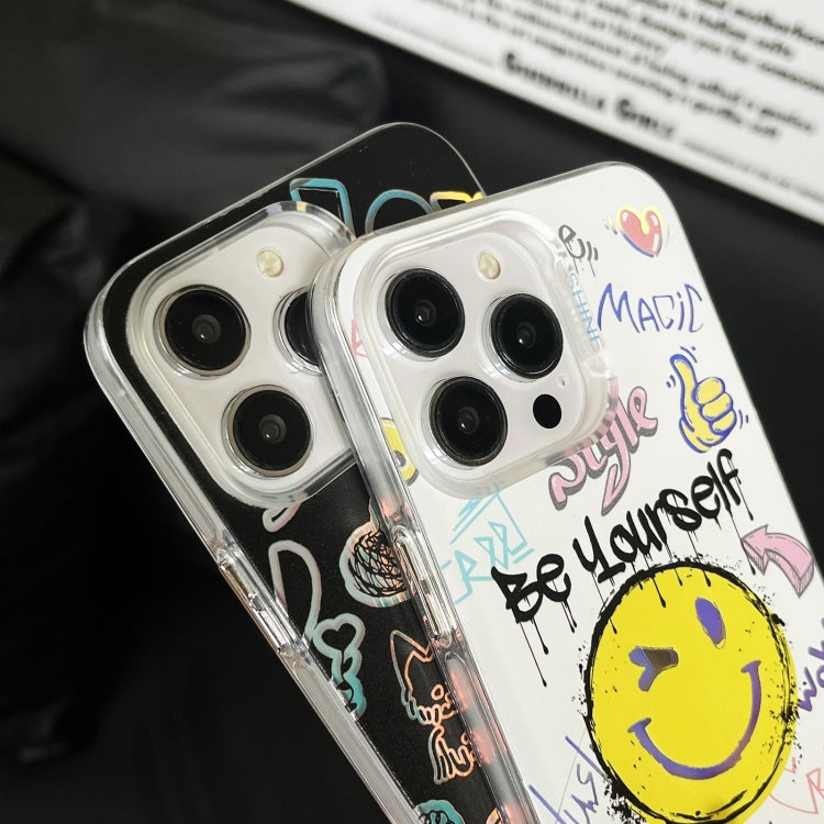 Custodia per telefono in TPU + PC con motivo colorato, For iPhone 13, For iPhone 12