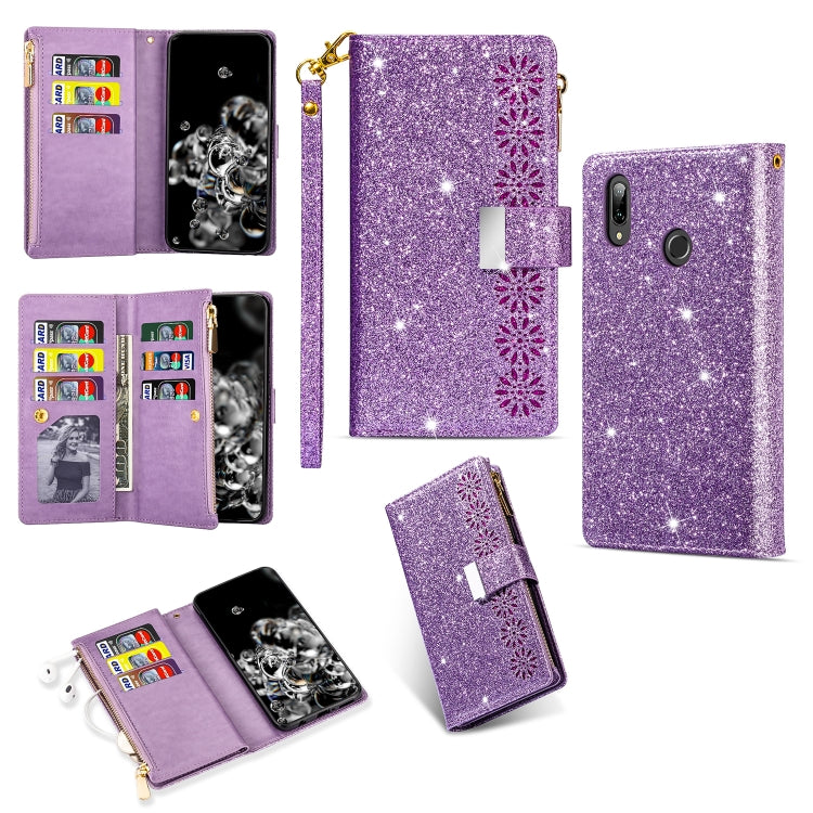Custodia portafoglio in pelle con cerniera per Samsung Galaxy A40