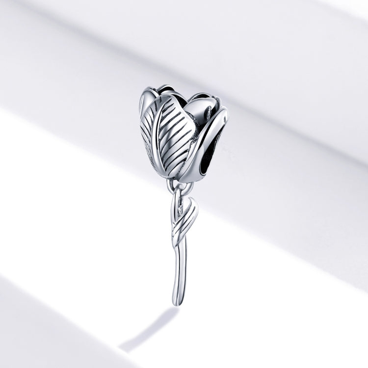 Accessori per collana braccialetto fai-da-te con perline di tulipano in argento sterling S925