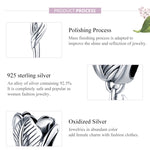 Accessori per collana braccialetto fai-da-te con perline di tulipano in argento sterling S925