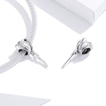Accessori per collana braccialetto fai-da-te con perline di tulipano in argento sterling S925