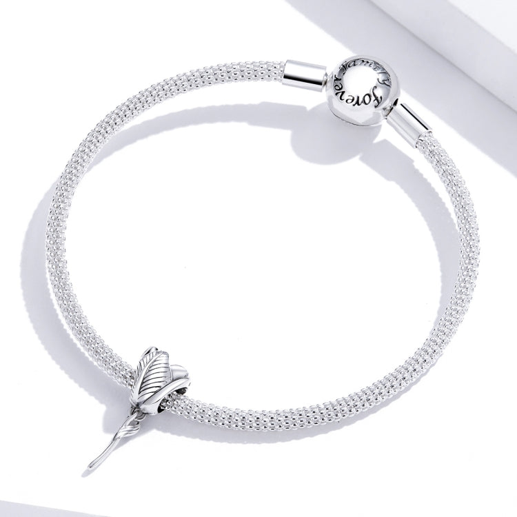 Accessori per collana braccialetto fai-da-te con perline di tulipano in argento sterling S925