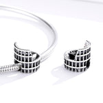 Accessori per collana braccialetto fai-da-te con perline Colosseo in argento sterling S925