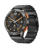 LEMFO AK59 Orologio intelligente con cinturino in acciaio con schermo rotondo AMLOED da 1,43 pollici