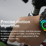 LEMFO AK59 Orologio intelligente con cinturino in acciaio con schermo rotondo AMLOED da 1,43 pollici
