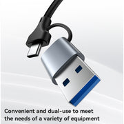 Yesido HB26 Adattatore 2 in 1 da USB+USB-C/Tipo-C a Ethernet