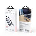 Yesido HB26 Adattatore 2 in 1 da USB+USB-C/Tipo-C a Ethernet
