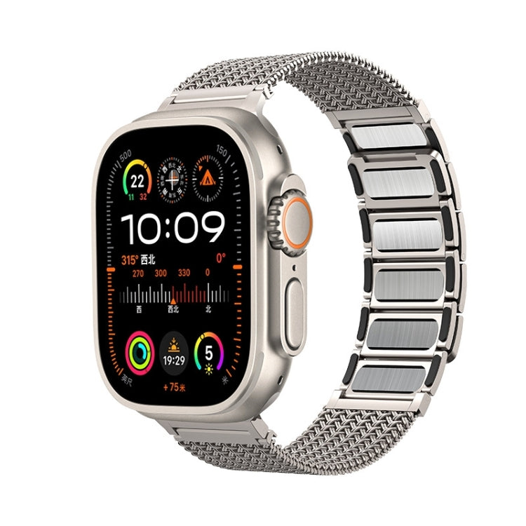 Cinturino per orologio in acciaio inossidabile con catena intrecciata con chiusura magnetica, For Apple Watch SE 40mm, For Apple Watch SE 44mm, For Apple Watch Series 6 40mm, For Apple Watch Series 6 44mm, For Apple Watch Series 5 44mm                 ...