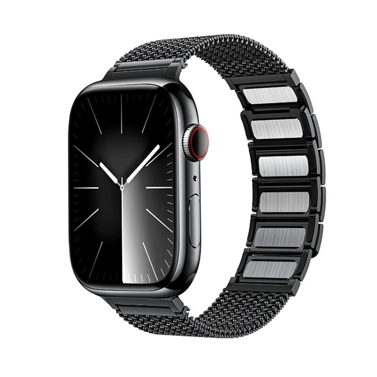 Cinturino per orologio in acciaio inossidabile con catena intrecciata con chiusura magnetica, For Apple Watch Series 4 44mm, For Apple Watch Series 4 40mm, For Apple Watch Series 3 38mm, For Apple Watch Series 3 42mm, For Apple Watch Series 2 42mm     ...