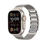 Cinturino per orologio in acciaio inossidabile con catena intrecciata con chiusura magnetica, For Apple Watch 42mm, For Apple Watch 38mm