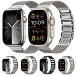 Cinturino per orologio in acciaio inossidabile con catena intrecciata con chiusura magnetica, For Apple Watch SE 40mm, For Apple Watch SE 44mm, For Apple Watch Series 6 40mm, For Apple Watch Series 6 44mm, For Apple Watch Series 5 44mm                 ...