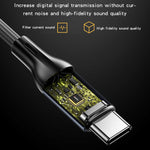 Yesido YAU42 cavo adattatore audio USB-C a 3,5 mm 1 m