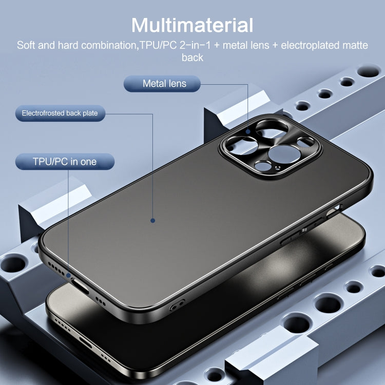 R-JUST RJ-61 Custodia per telefono in TPU satinato galvanico + PC, For iPhone 14 Pro, For iPhone 14 Pro Max, For iPhone 13 Pro Max, For iPhone 13 Pro, For iPhone 13, For iPhone 12 Pro Max