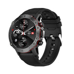 LEMFO ELF3 Orologio intelligente con cinturino in silicone per schermo rotondo TFT da 1,39 pollici Supporta il monitoraggio dell'ossigeno nel sangue