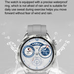 LEMFO HK4 Smart Watch con schermo rotondo AMOLED da 1,43 pollici supporta le chiamate Bluetooth