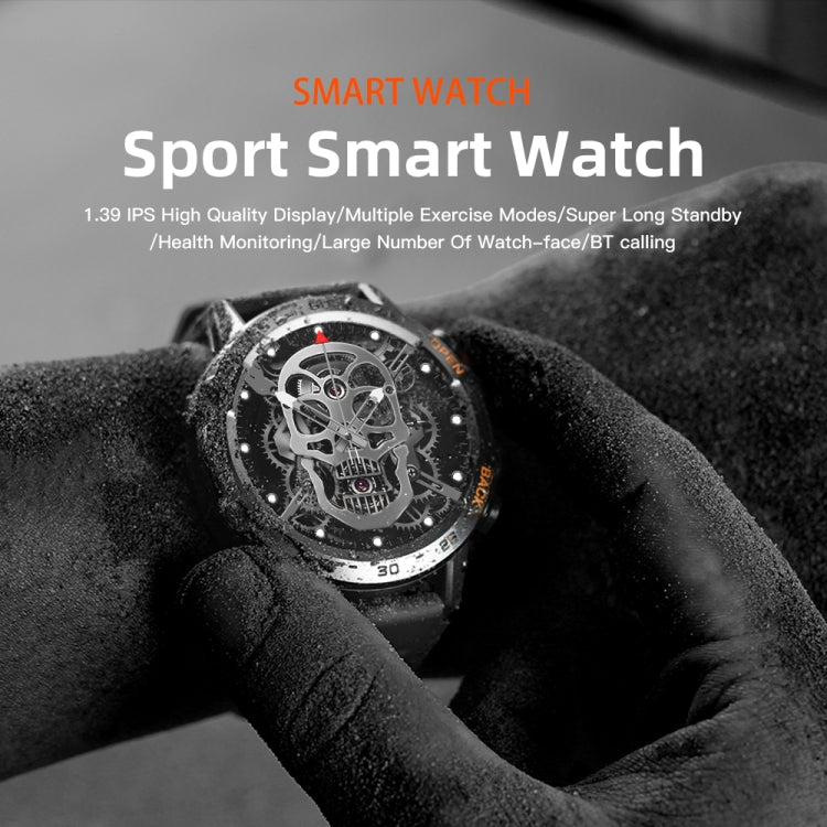 LEMFO K52 Smart Watch con schermo quadrato IPS da 1,39 pollici supporta le chiamate Bluetooth