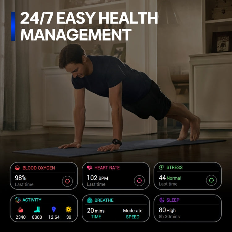 Zeblaze Stratos 3 Pro Schermo AMOLED da 1,43 pollici Smart Watch sportivo Supporto chiamata Bluetooth, Stratos 3 Pro