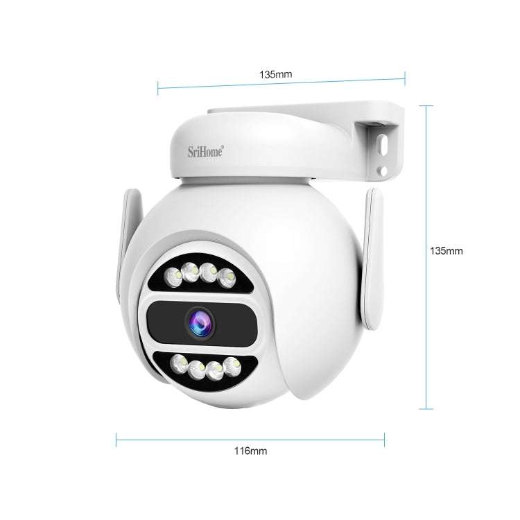 Telecamera WiFi HD 4MP con rilevamento movimento e visione nottur