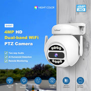 SriHome SH047 Telecamera HD WiFi con rilevamento del movimento impermeabile da 4 MP IP66 per visione notturna, SH047