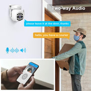 SriHome SH047 Telecamera HD WiFi con rilevamento del movimento impermeabile da 4 MP IP66 per visione notturna, SH047