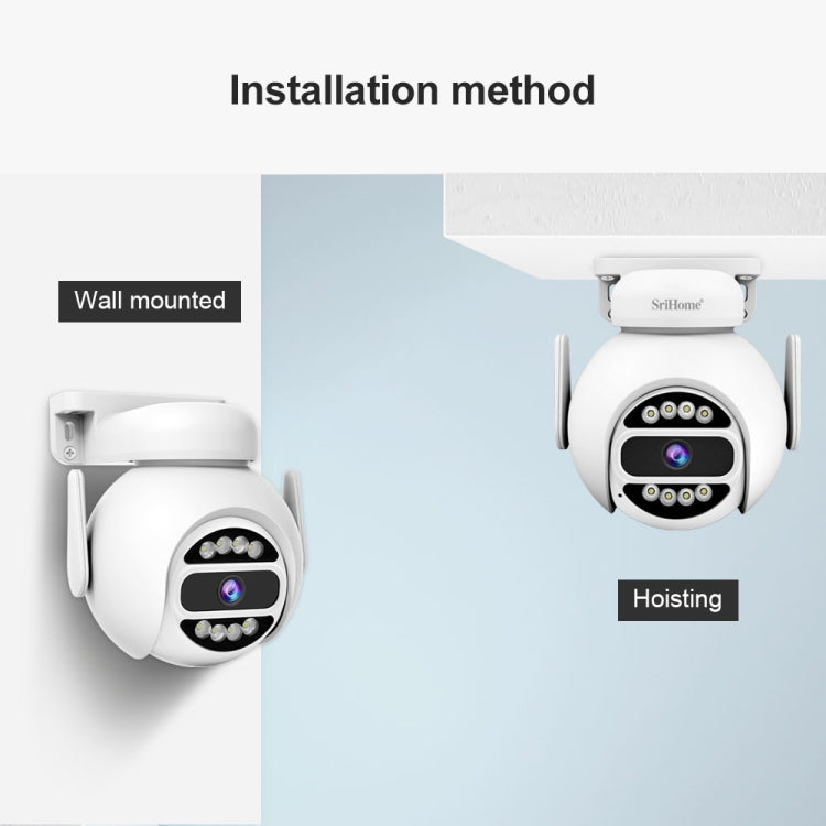 Telecamera WiFi HD 4MP con rilevamento movimento e visione nottur