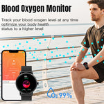 LEMFO LF35 Smart Watch con cinturino in silicone con schermo rotondo AMOLED da 1,43 pollici supporta il rilevamento dell'ossigeno nel sangue
