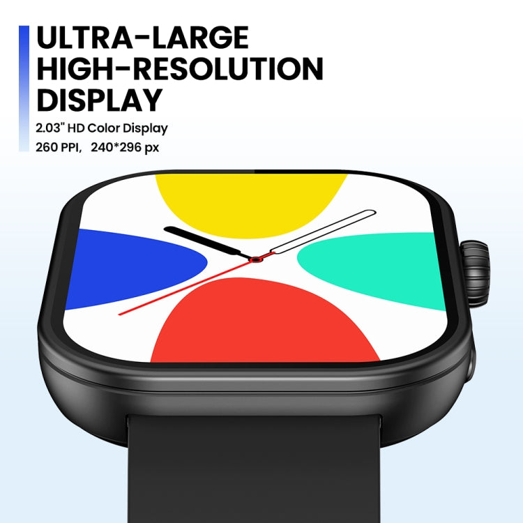 Zeblaze Btalk Plus Smart Watch con schermo da 2,03 pollici per chiamate vocali, supporto frequenza cardiaca/pressione sanguigna/ossigeno nel sangue