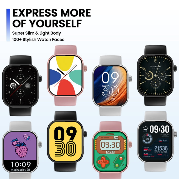 Zeblaze Btalk Plus Smart Watch con schermo da 2,03 pollici per chiamate vocali, supporto frequenza cardiaca/pressione sanguigna/ossigeno nel sangue